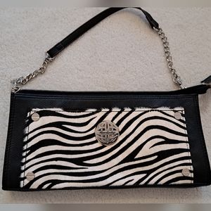KATE Landry Leather Purse with Zebra Print